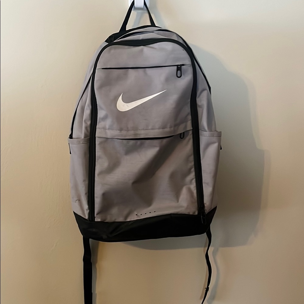 Nike Silver and Black Backpack